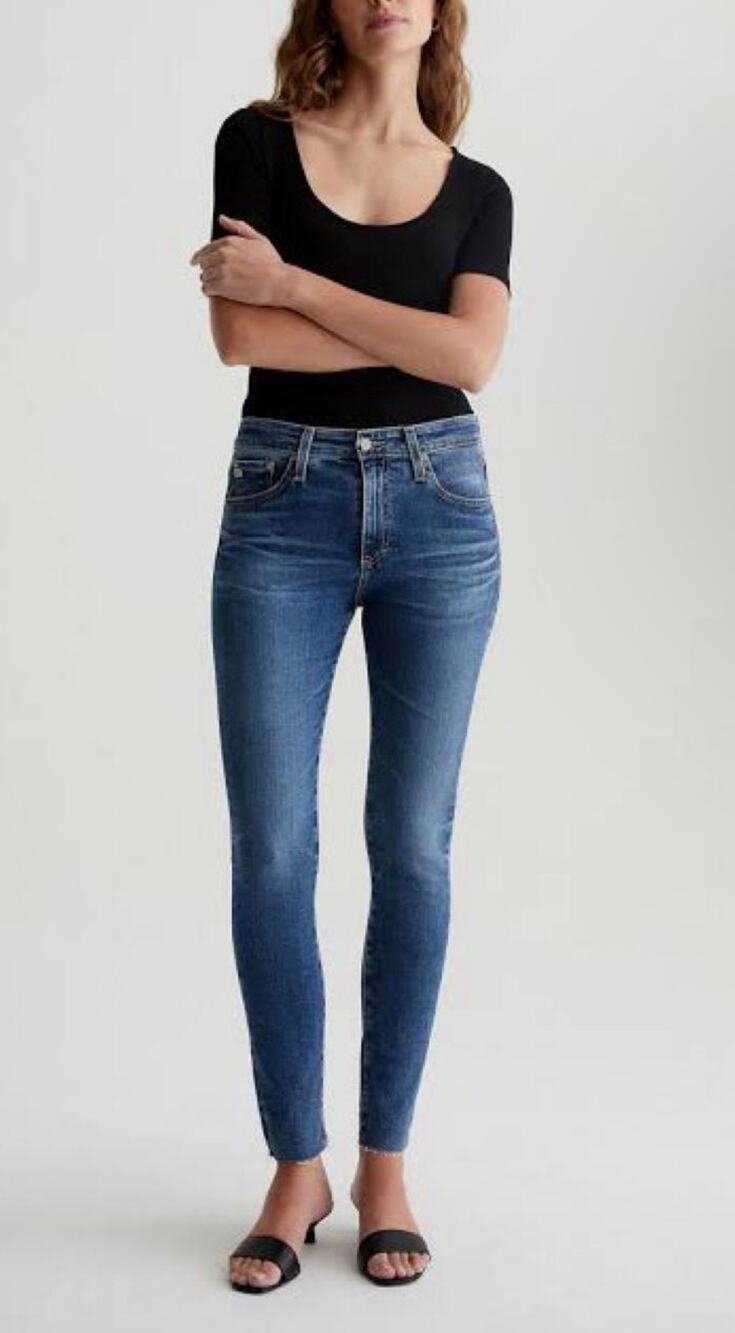 AG denim Adriano Goldschmied Farrah High Rise Skinny Jeans size 27R MSRP $235